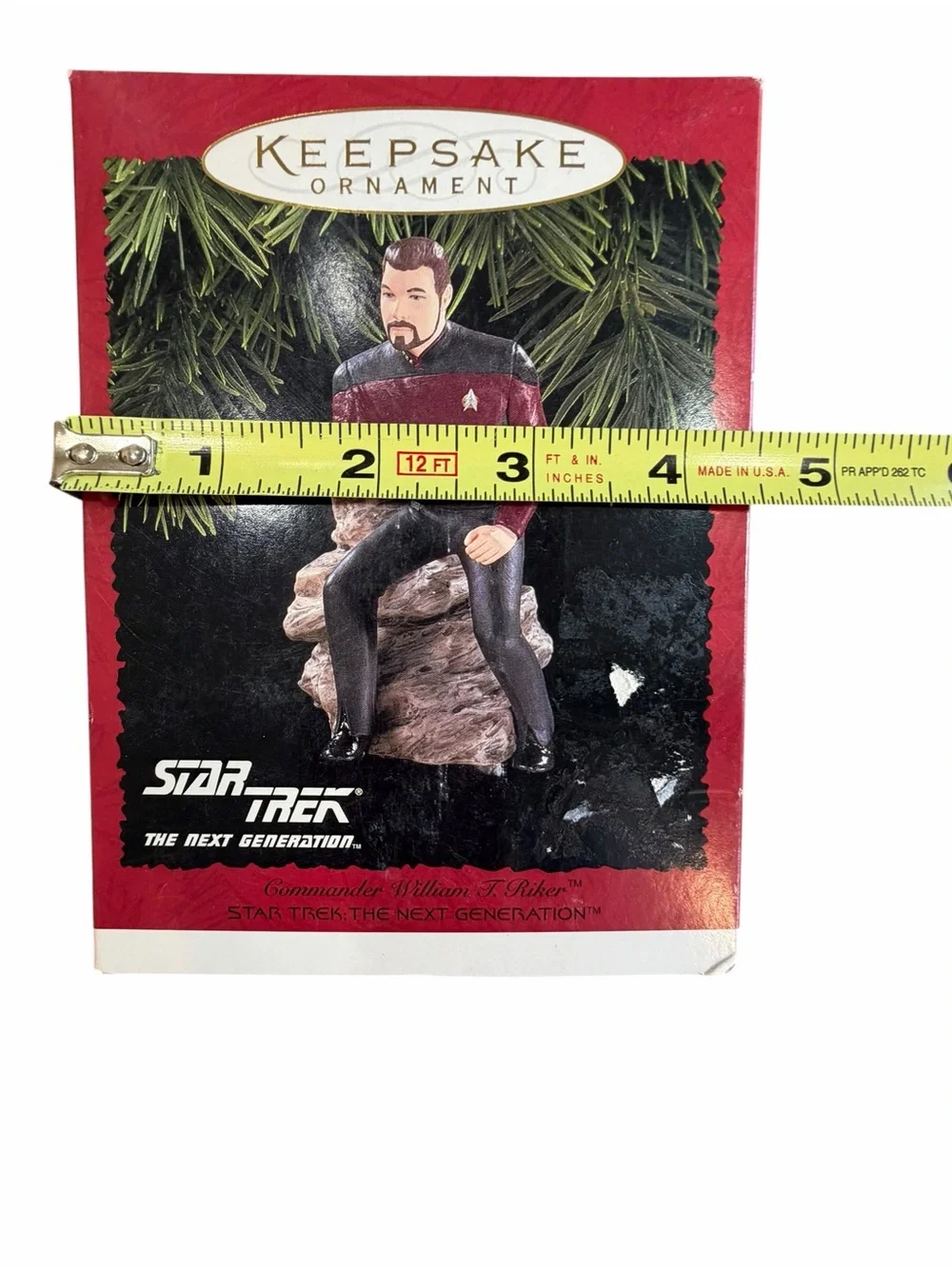 Hallmark Keepsake Star Trek Commander William Riker Ornament 1996 TNG Box
